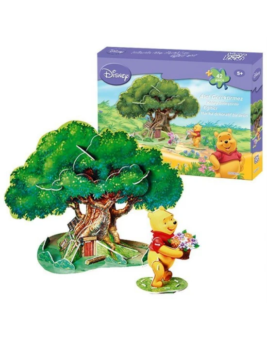 Cubic Fun 3D 42 parça 3 Boyutlu Winnie The Pooh’un Ağaç Evi