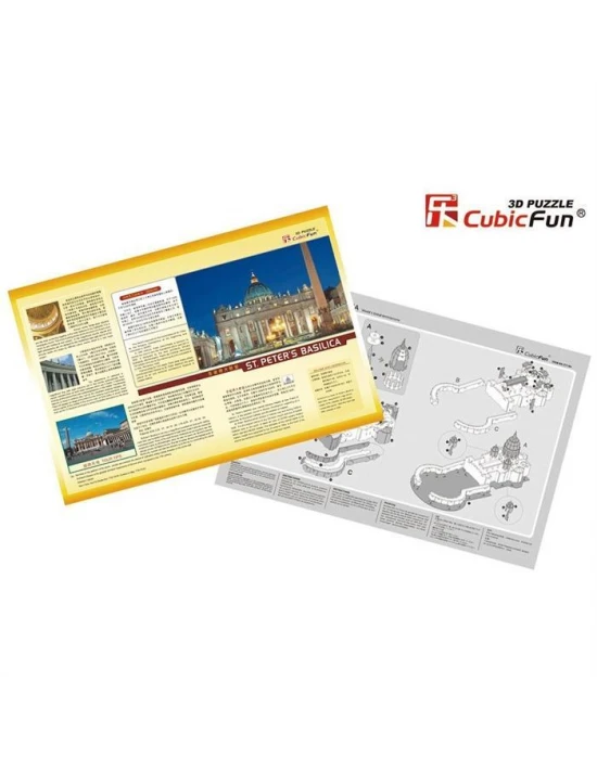 Cubic Fun 3D 56 Parça Puzzle Aziz Petrus Bazilikası - İtalya