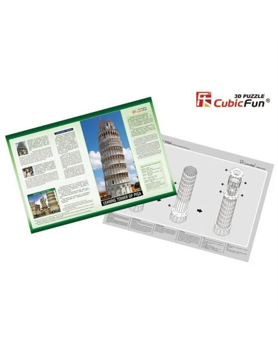 Cubic Fun 3D 13 Parça Puzzle Pisa Kulesi - İtalya
