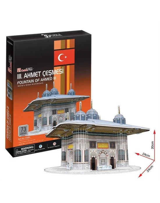Cubic Fun 3D 73 Parça Puzzle III. Ahmet Çeşmesi