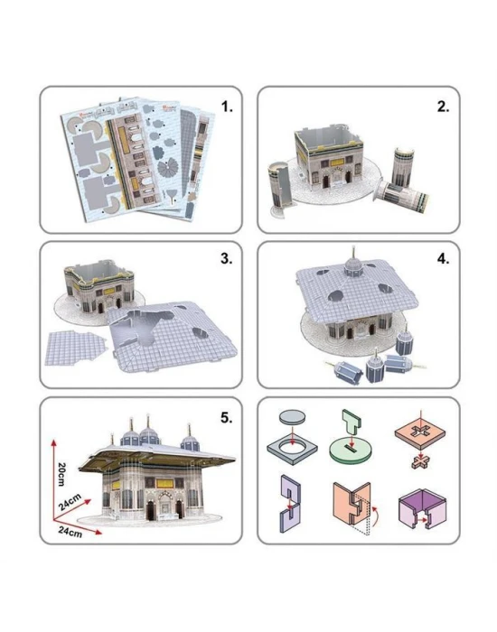 Cubic Fun 3D 73 Parça Puzzle III. Ahmet Çeşmesi