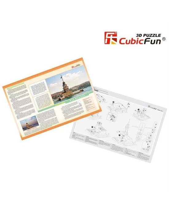 Cubic Fun 3D 66 Parça Puzzle Kız Kulesi