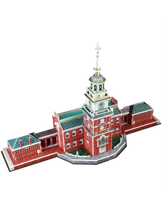 Cubic Fun 3D 43 Parça Puzzle Independence Hall Bağımsızlık Salonu