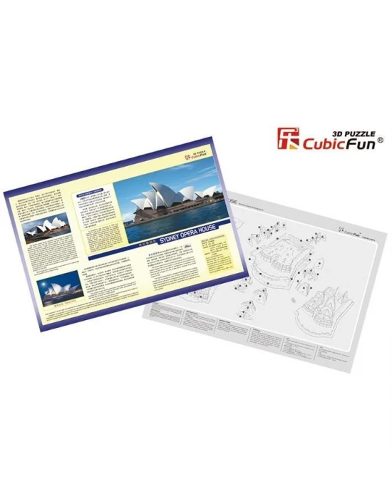 Cubic Fun 3D 58 Parça Puzzle Sydney Opera Binası - Avustralya