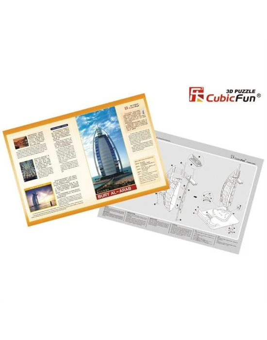 Cubic Fun 3D 44 Parça Puzzle Burç El Arap - Dubai