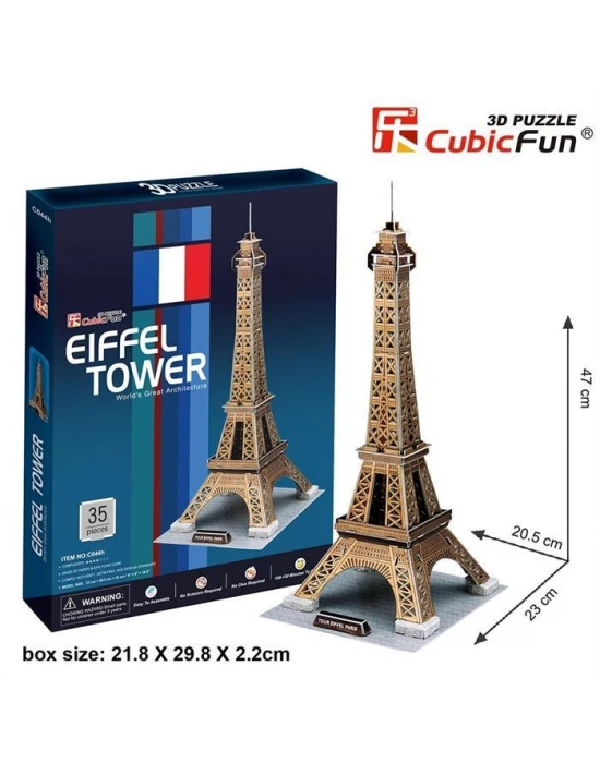 Cubic Fun 3D Puzzle - Eyfel Kulesi 39 Parça C044h