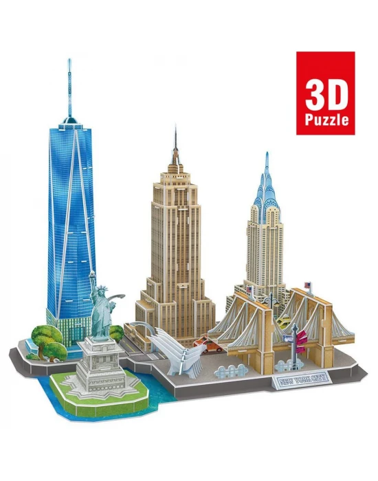 Cubic Fun 3D Puzzle City Line Serisi - New York City MC255h