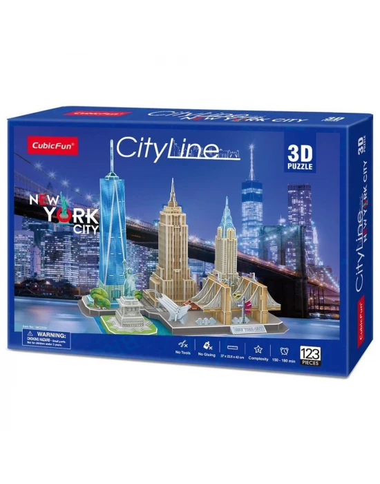 Cubic Fun 3D Puzzle City Line Serisi - New York City MC255h