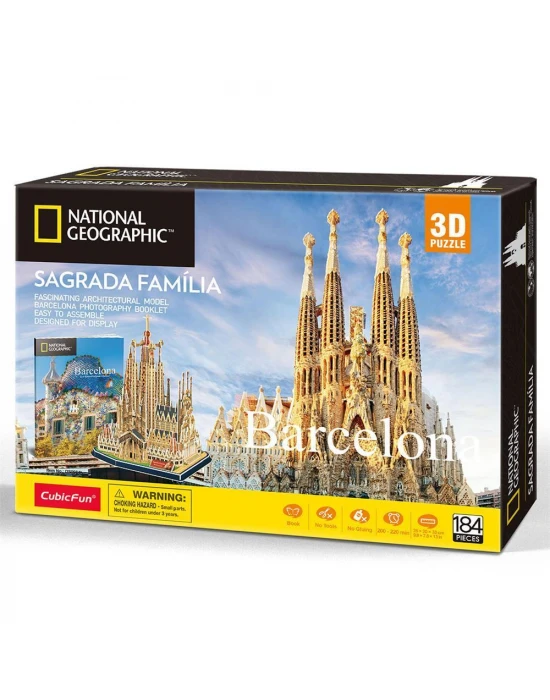Cubic Fun National Geographic Serisi Sagrada Famillia 3D Puzzle