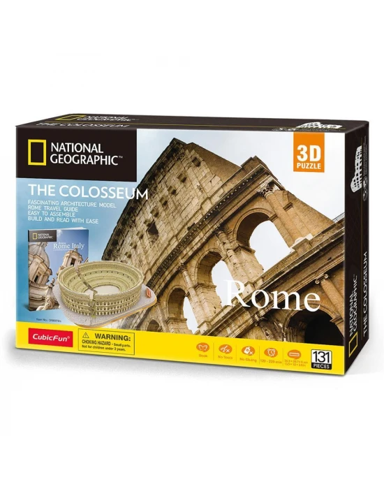 Cubic Fun National Geographic Serisi Colosseum 3D Puzzle