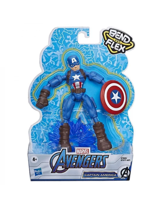 Avengers Bend & Flex Figür - Captain America