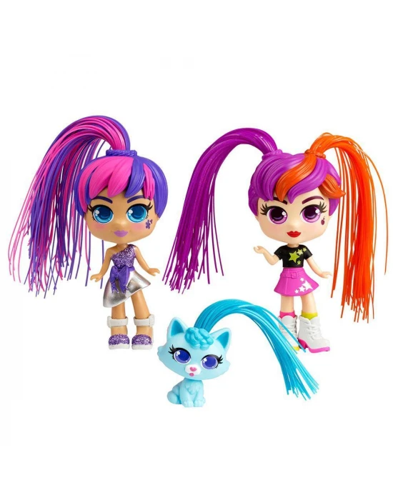 Silverlit Curli Girls Bebek ve Hayvan 3lü Set