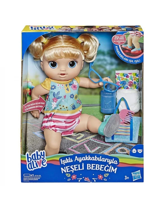 Baby Alive Işıklı Ayakkabılarıyla Neşeli Bebeğim