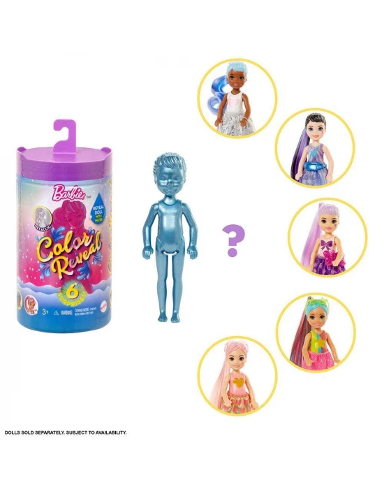 Barbie Color Reveal Renk Değiştiren Sürpriz  Chelsea Işıltılı Beb