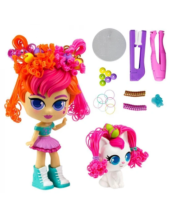 Silverlit Curli Girls Bebek ve Hayvan 2li Set - Mei Li ve Lulu