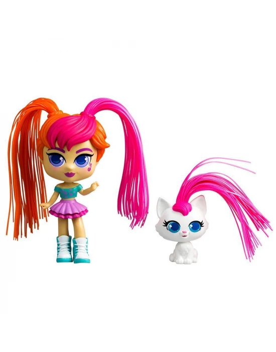 Silverlit Curli Girls Bebek ve Hayvan 2li Set - Mei Li ve Lulu