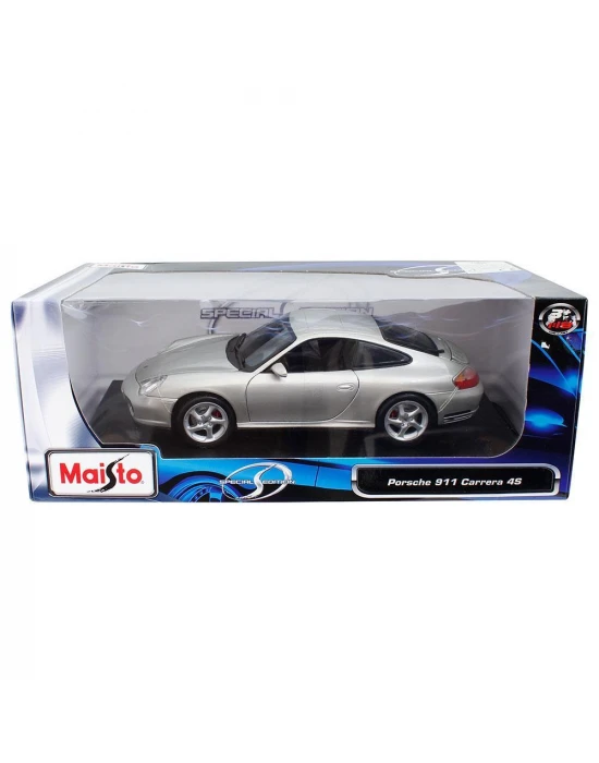 Maisto Porsche 911 Carrera 4S 1:18 Model Araba Gümüş