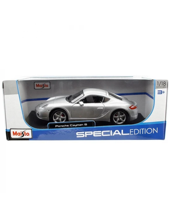 Maisto Porsche Cayman S 1:18 Model Araba Gümüş
