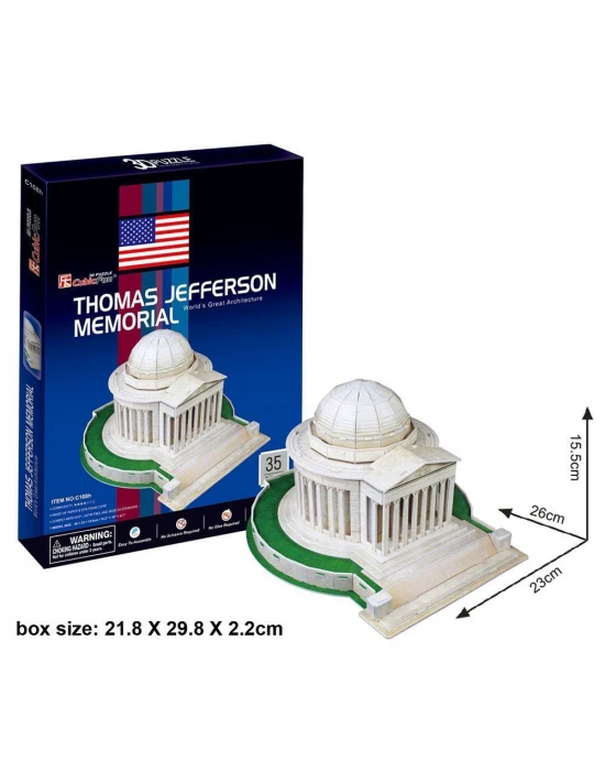 Cubic Fun 3D 35 Parça 3 Boyutlu Thomas Jefferson Memorial