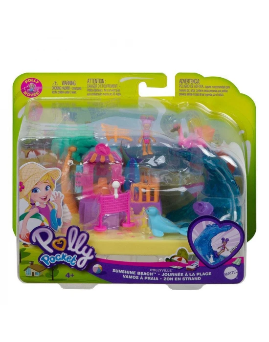Polly Pocket Doğa Temalı Micro Oyun Setleri - Güneşli Günler Plaj