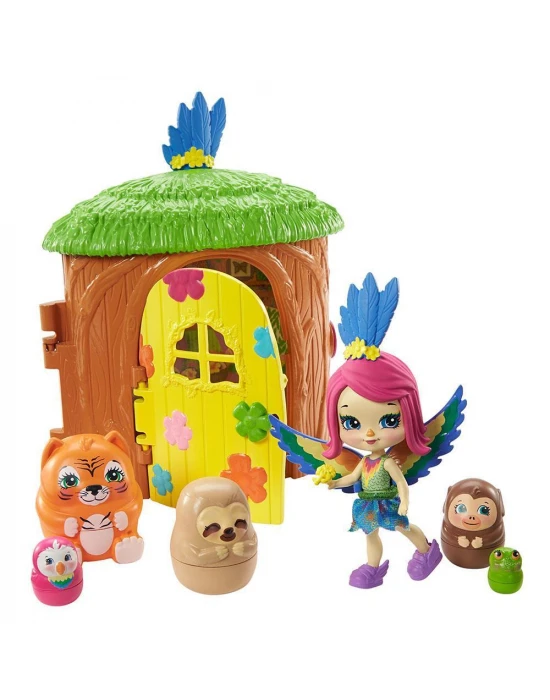Enchantimals Secret Besties Papağan Peekinin Ağaç Evi Oyun Seti