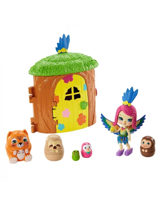 Enchantimals Secret Besties Papağan Peekinin Ağaç Evi Oyun Seti