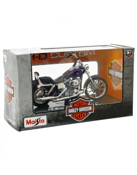 Maisto Harley Davidson 2001 FXDWG Dyna Wide Glide 1:18 Model Moto