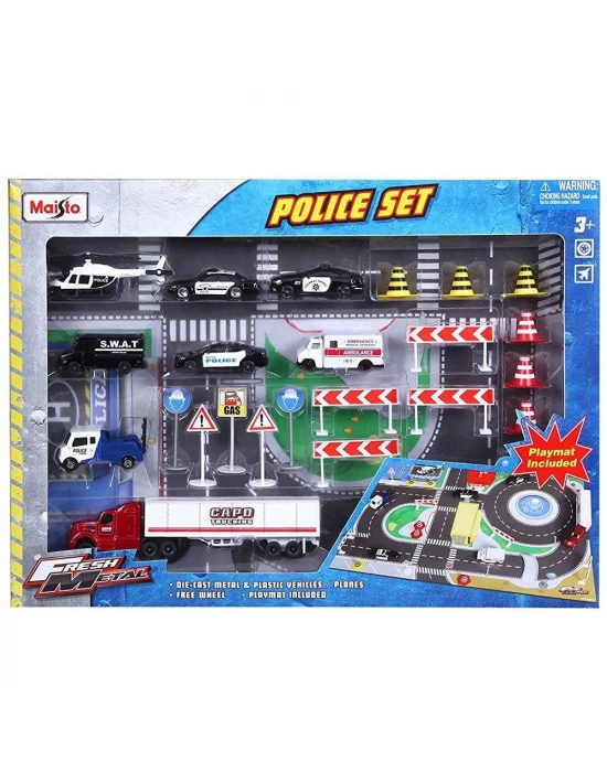 Maisto Fresh Metal Polis Merkezi Oyun Seti