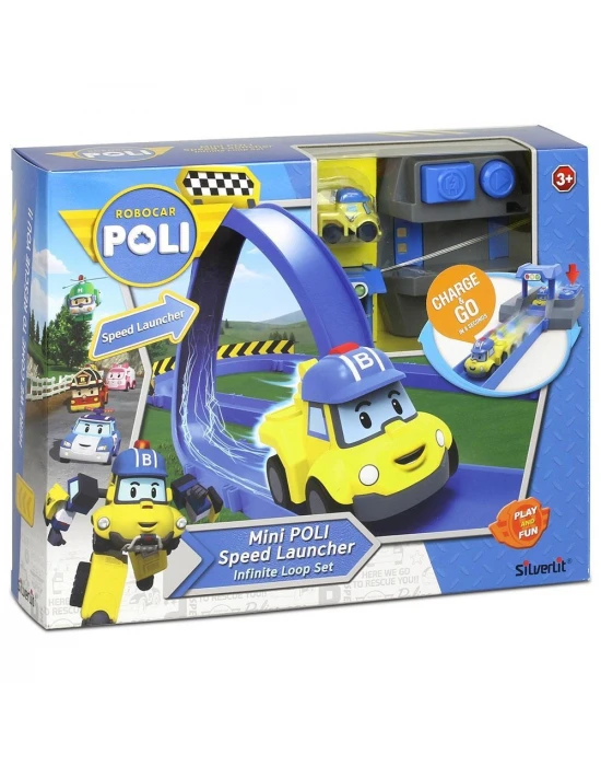 Robocar Poli Fırlatıcılı Yol Seti