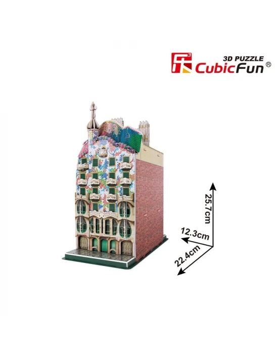 Cubic Fun 3D 68 Parça Puzzle Casa Batllo - İspanya