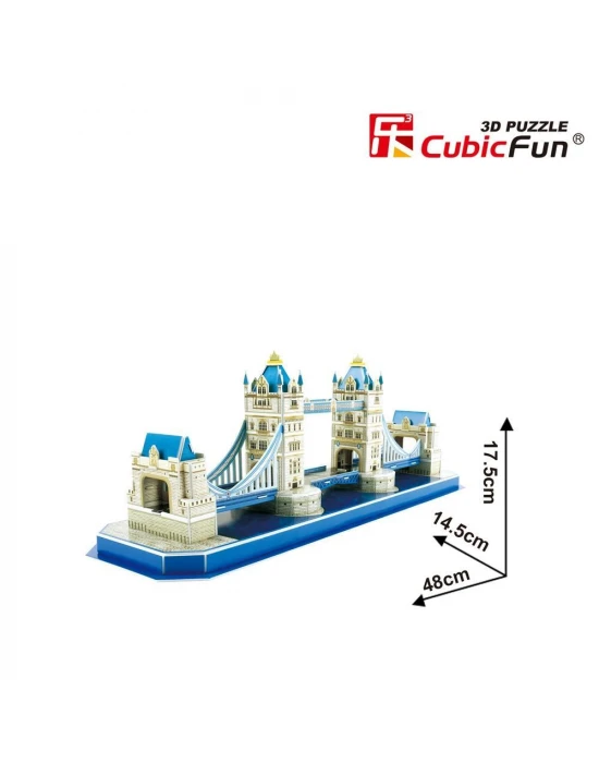 Cubic Fun 3D 52 Parça Puzzle Tower Bridge - İngiltere
