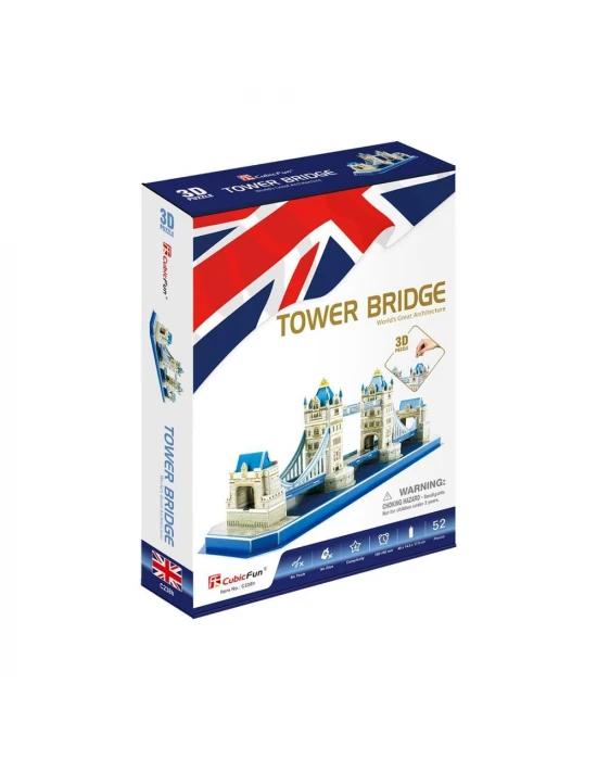 Cubic Fun 3D 52 Parça Puzzle Tower Bridge - İngiltere