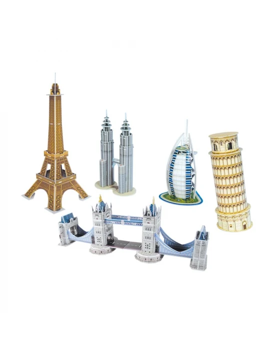 Cubic Fun 3D 99 Parça Puzzle Mini Mimari Yapılar Seri 1