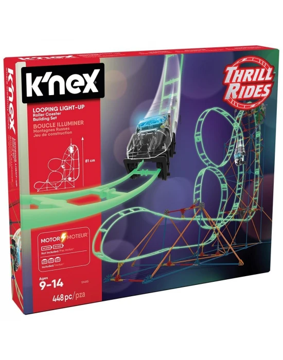 KNex Looping Light-Up Roller Coaster 51455 (Motorlu)