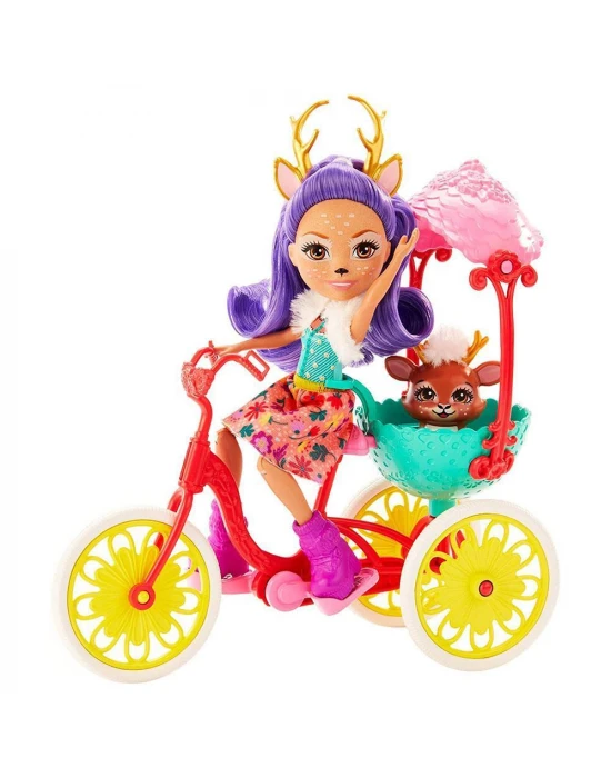 Enchantimals Danessa Deer ve Sprint Bisikletli Dostlar Oyun Seti