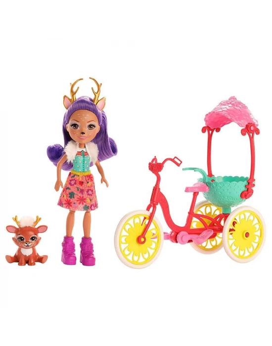Enchantimals Danessa Deer ve Sprint Bisikletli Dostlar Oyun Seti