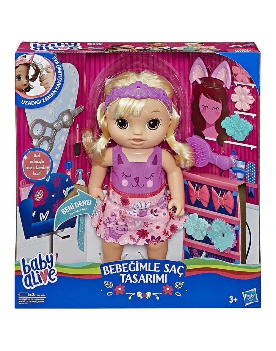 Baby Alive Bebeğimle Saç Tasarımı Sarışın