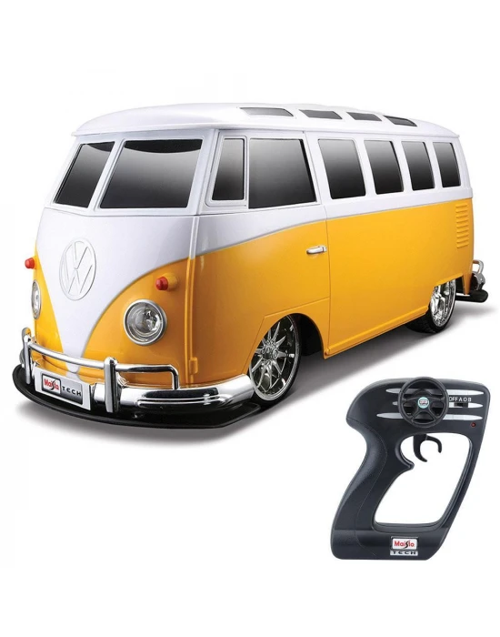 Maisto 1:10 Volkswagen Van Samba Uzaktan Kumandalı Araba Sarı