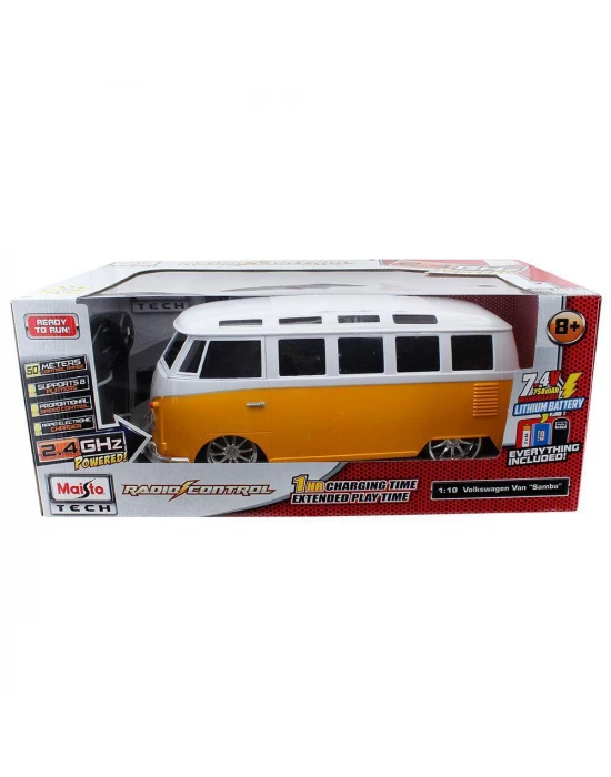 Maisto 1:10 Volkswagen Van Samba Uzaktan Kumandalı Araba Sarı