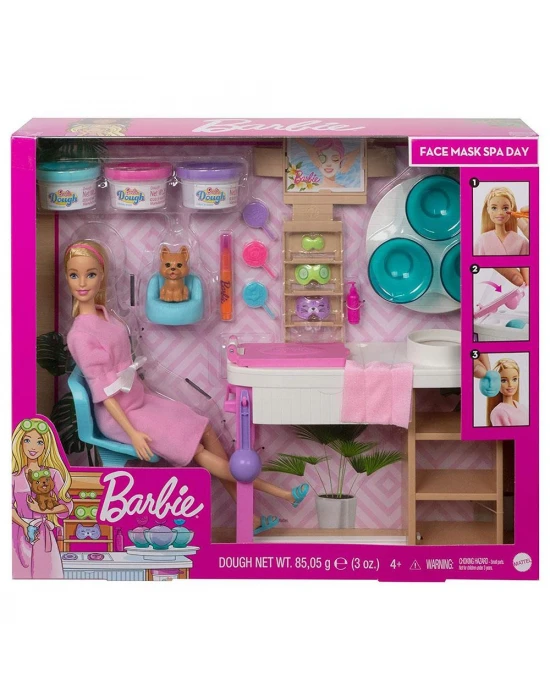 Barbie Yüz Bakımı Yapıyor Oyun Seti