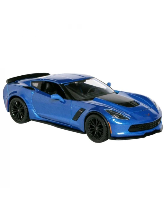 Maisto 1/24 2015 Model Corvette Z06 Mavi
