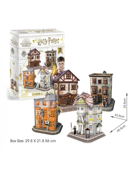 Cubic Fun Harry Potter Diagon Yolu (4 Bina) 3D Puzzle