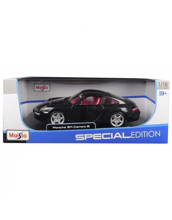 Maisto Porsche 911 Carrera S 1:18 Model Araba Siyah