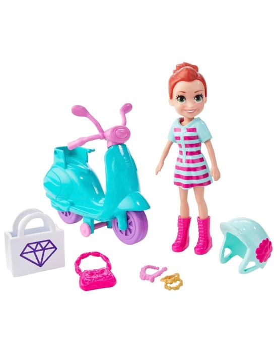 Polly Pocket Alışveriş ve Gezinti Bisikleti