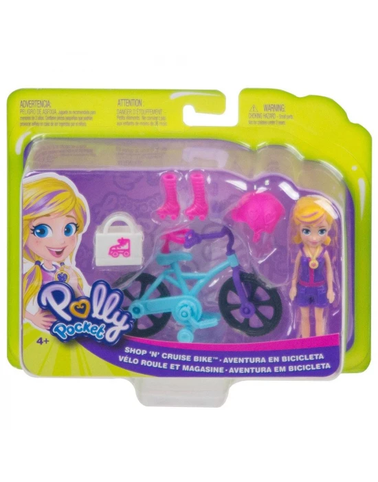 Polly Pocket Alışveriş ve Gezinti Bisikleti
