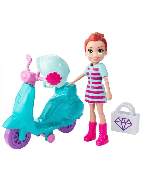 Polly Pocket Alışveriş ve Gezinti Bisikleti