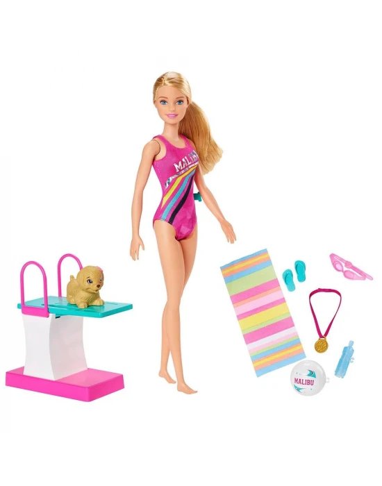 Yüzücü Barbie Oyun Seti
