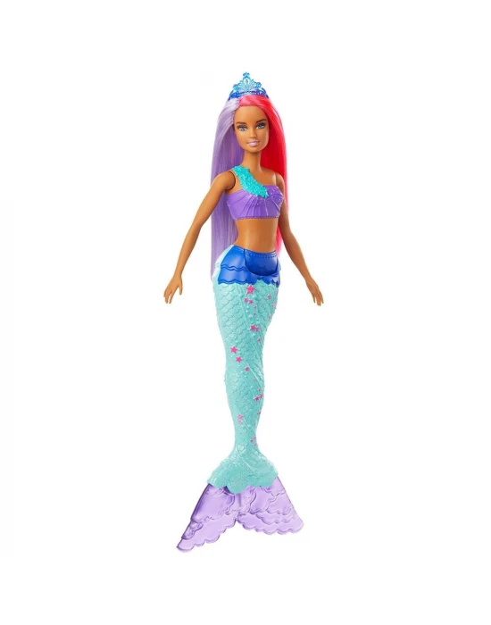 Barbie Dreamtopia Denizkızı Bebekler - Mor, Kızıl Saçlı