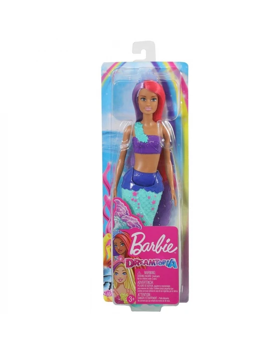 Barbie Dreamtopia Denizkızı Bebekler - Mor, Kızıl Saçlı