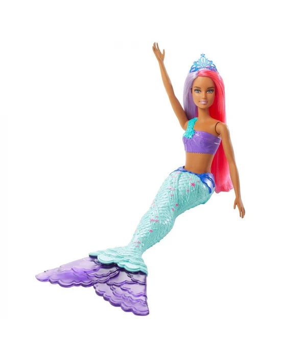 Barbie Dreamtopia Denizkızı Bebekler - Mor, Kızıl Saçlı